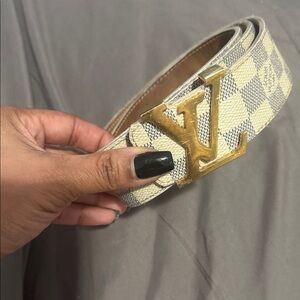 Authentic Louis Vuitton Leather Belt